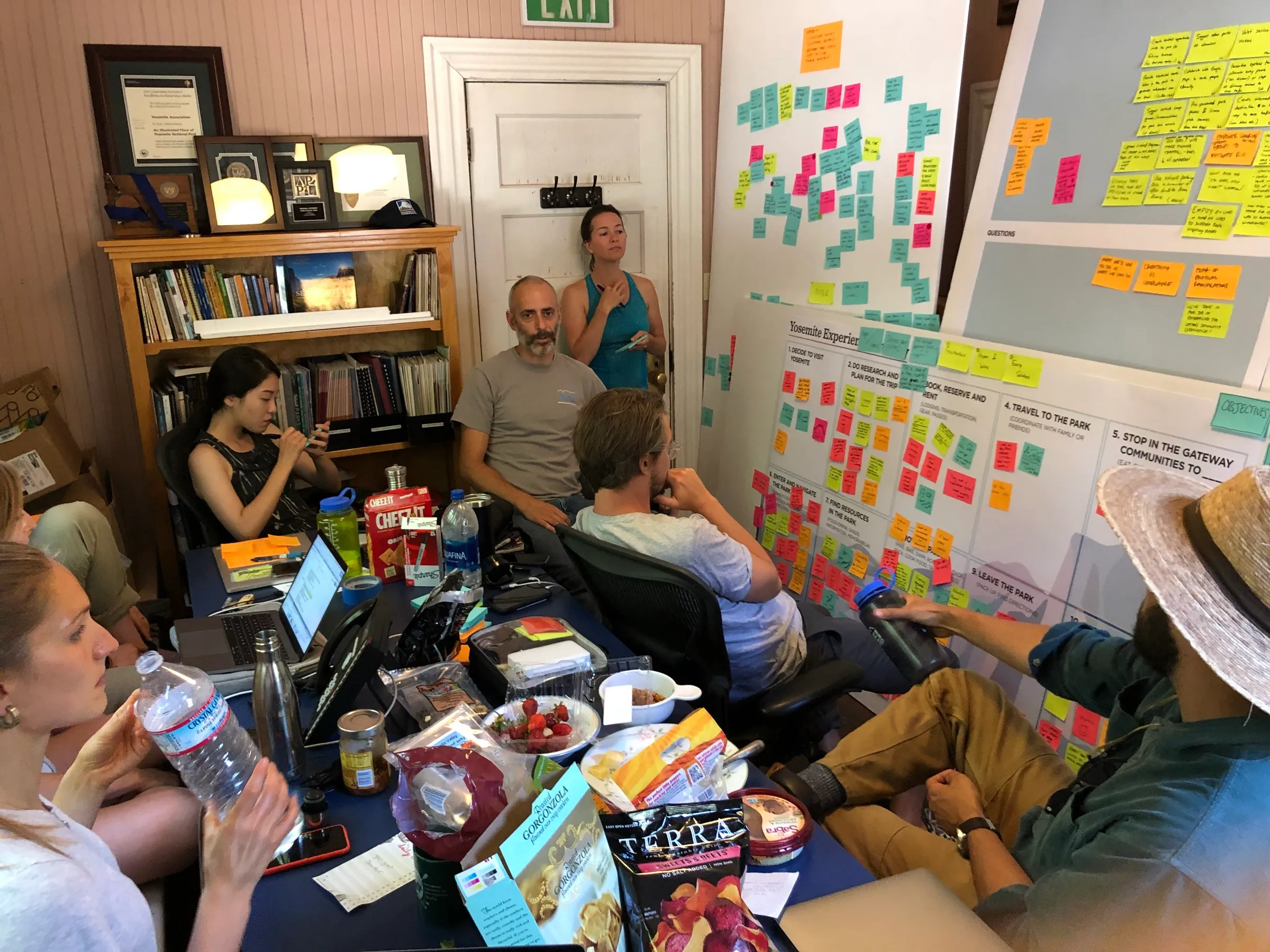The IDEO team embedded in Yosemite Valley