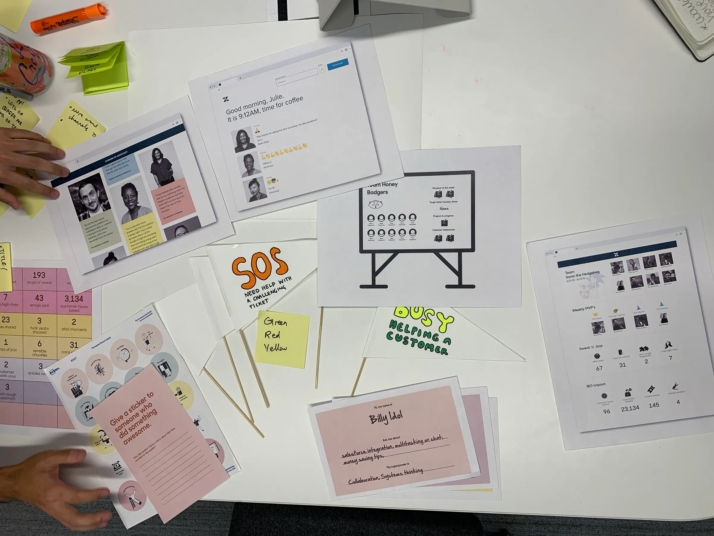Rapid prototype artifacts for feedback