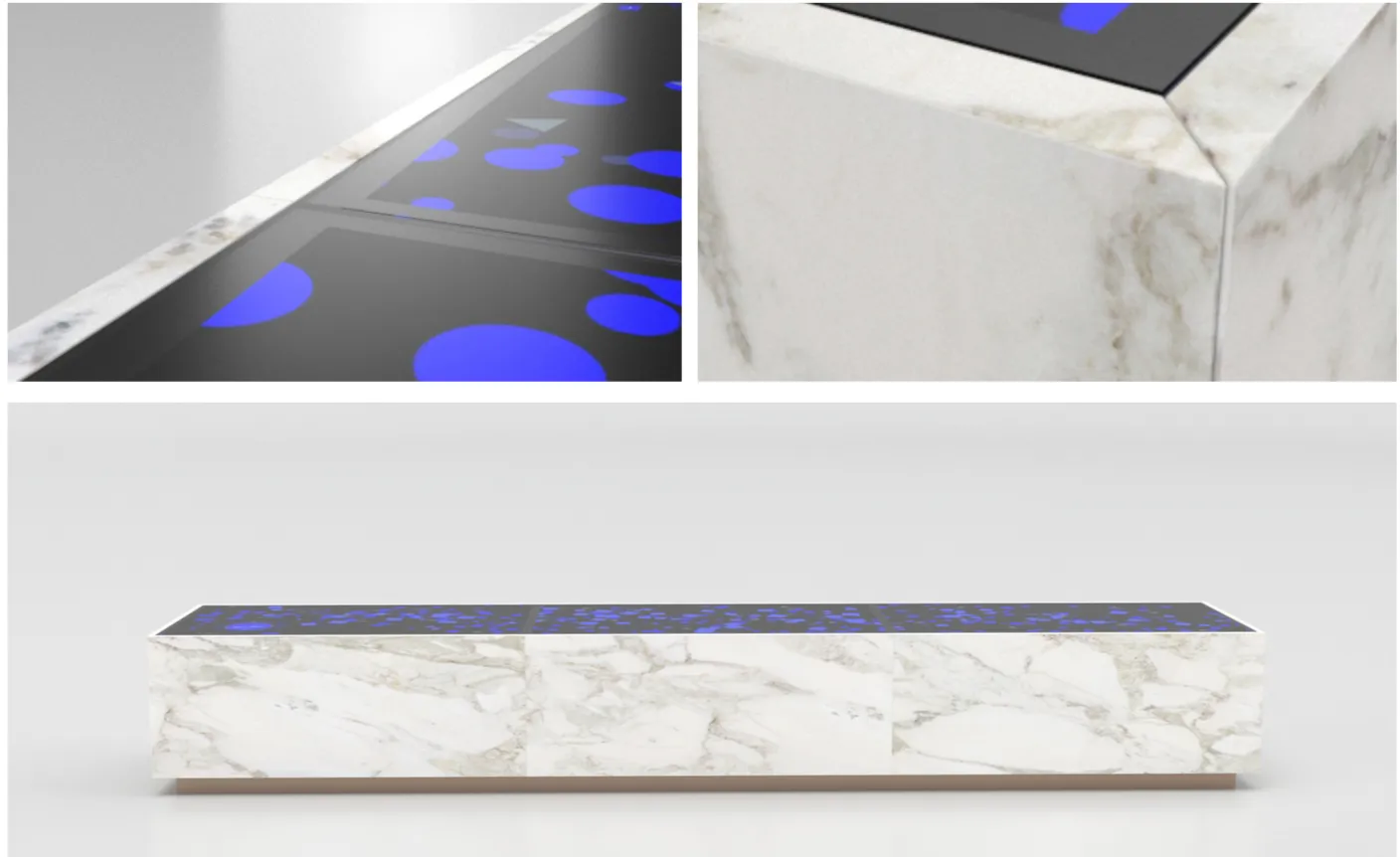 Community Table — marble surface