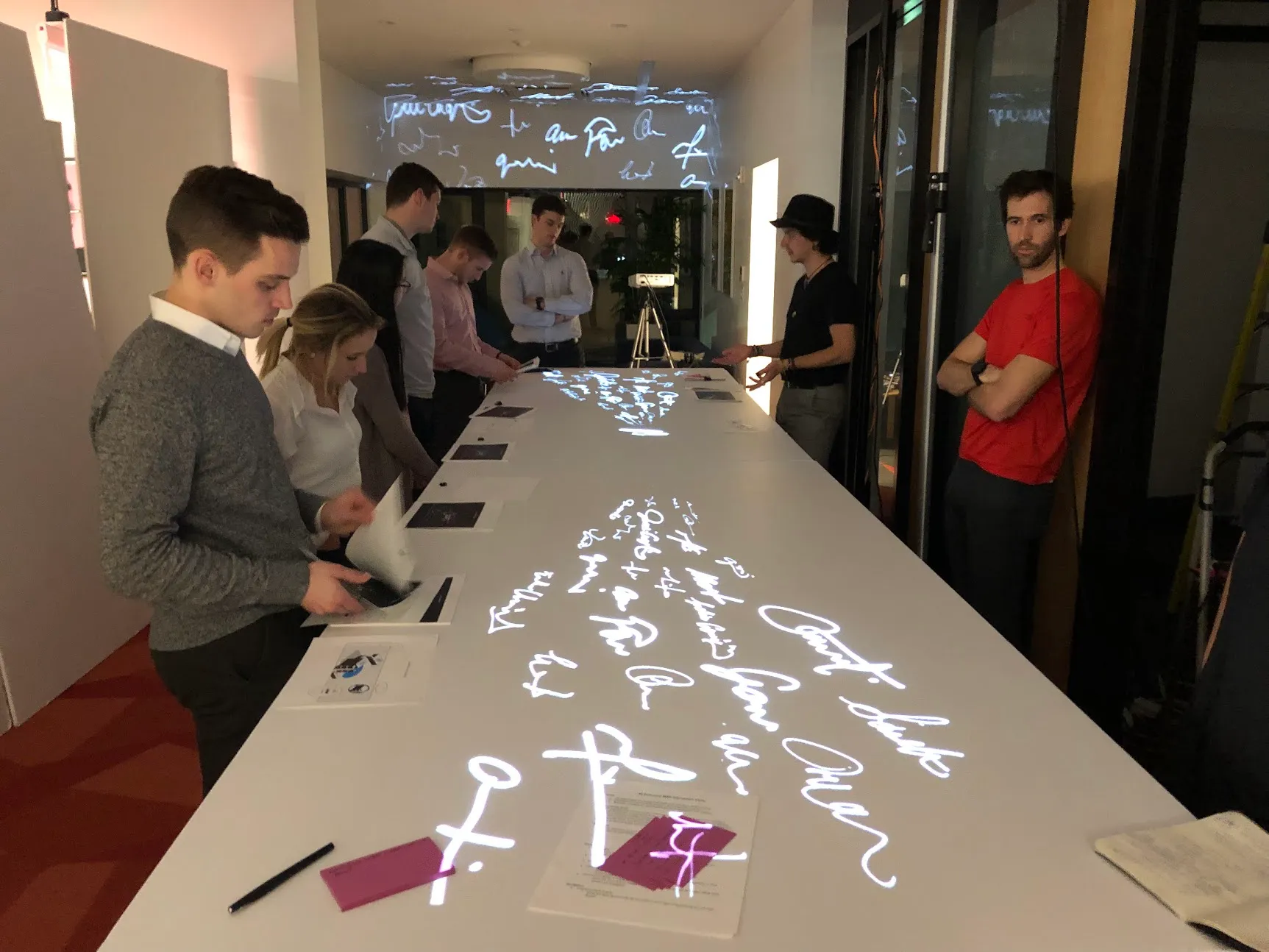 Prototyping the interactive installations